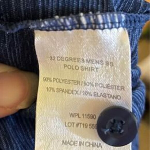 Like new, Men’s Blue Polo Shirt by 32 Degrees Cool, XL - Picture 9 of 10